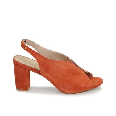 ESCARPINS ANDRÉ FEMME LILLUSIONISTE DAIM ORANGE